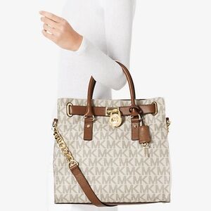 Michael Kors Hamilton Bag - Vanilla